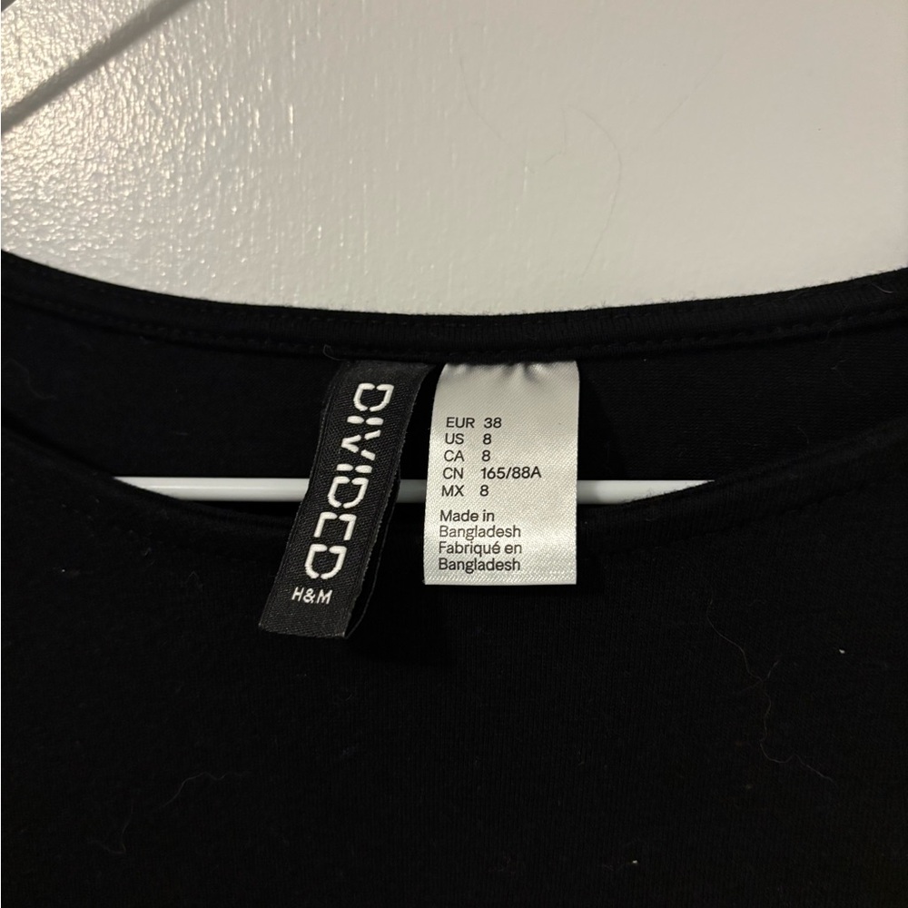 Divided Black Dress with White Skeleton Design Halloween - Picture 2 of 4